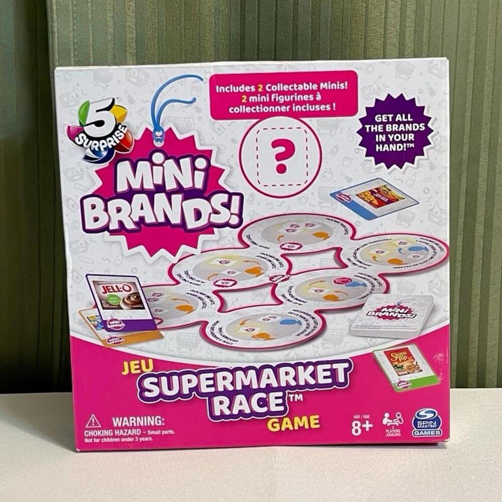 Surprise Mini Brands Supermarket Race Board Game
